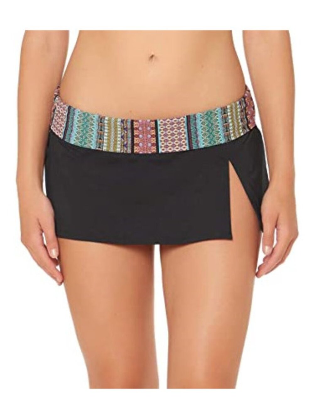 Bleu Rod Beattie Womens Printed Waist Swim Skirt